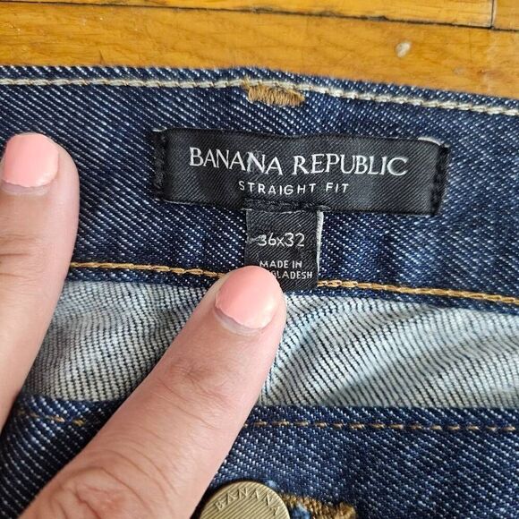 Banana Republic Straight Fit Jeans Men Size 36x32 New - Picture 4 of 6